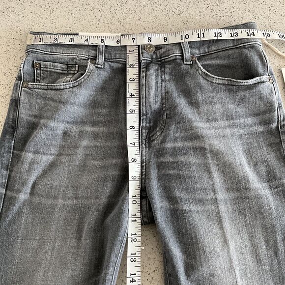 7 For All Mankind Jeans Women Size 30 Charcoal Italian Fabric Classic Bootcut - Picture 5 of 12